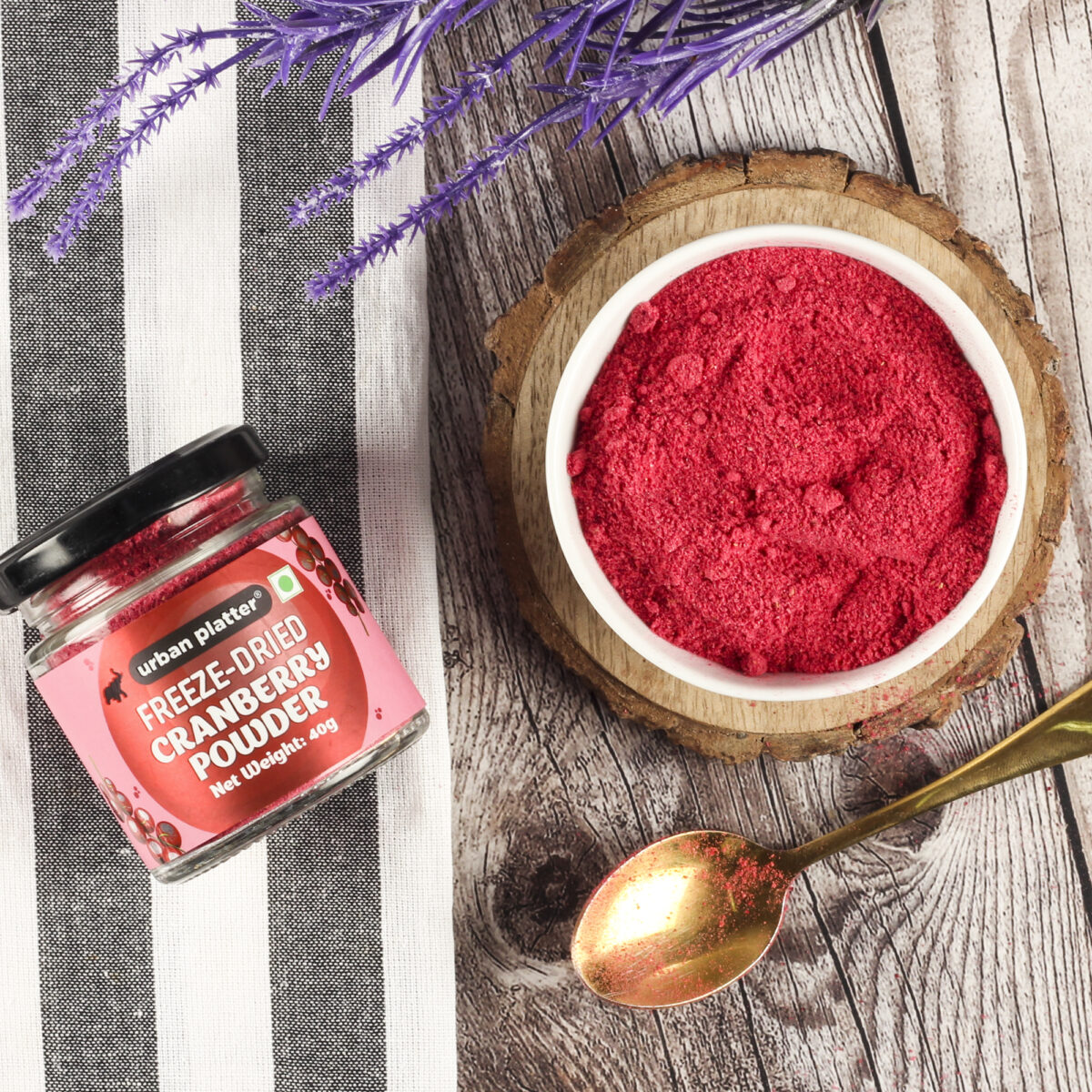 Urban Platter Freeze-Dried Cranberry Powder, 40g