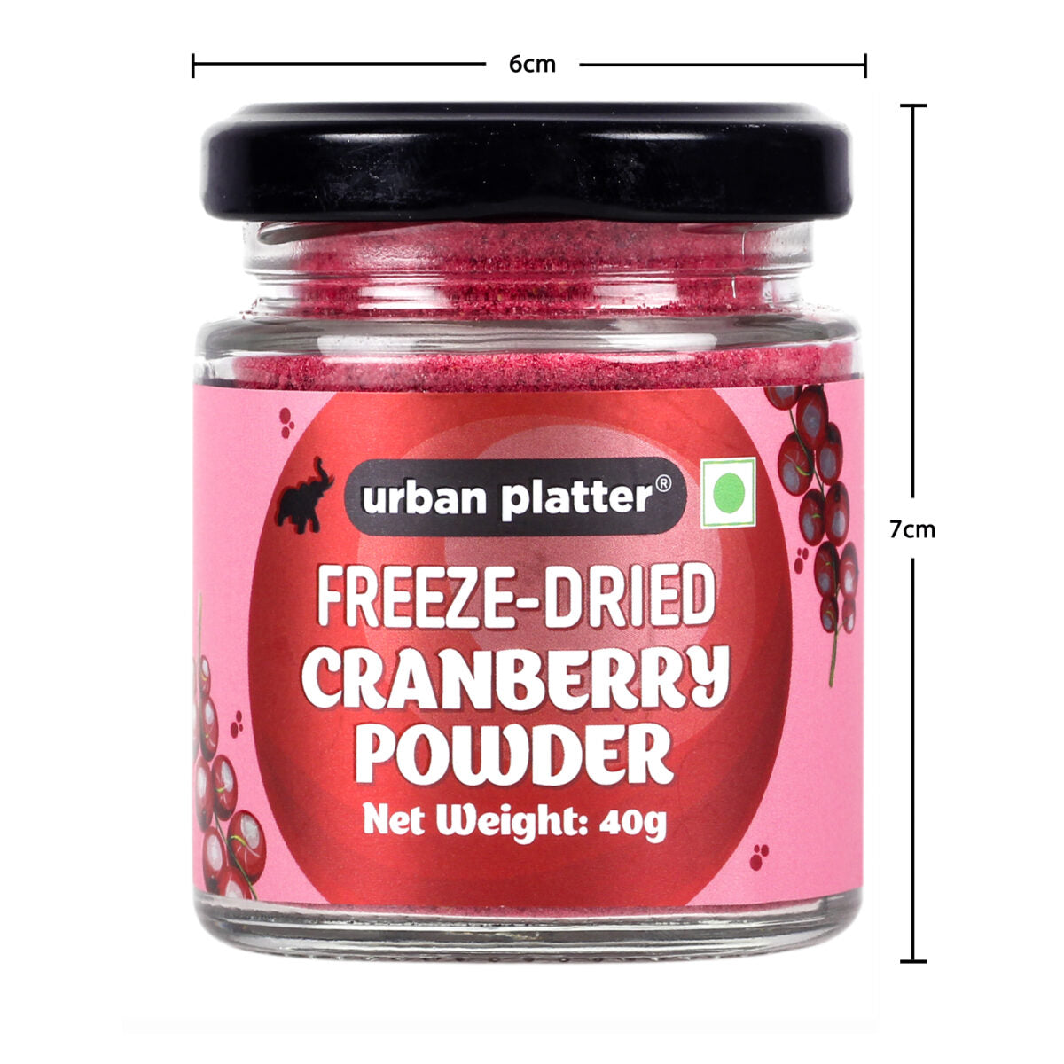 Urban Platter Freeze-Dried Cranberry Powder, 40g