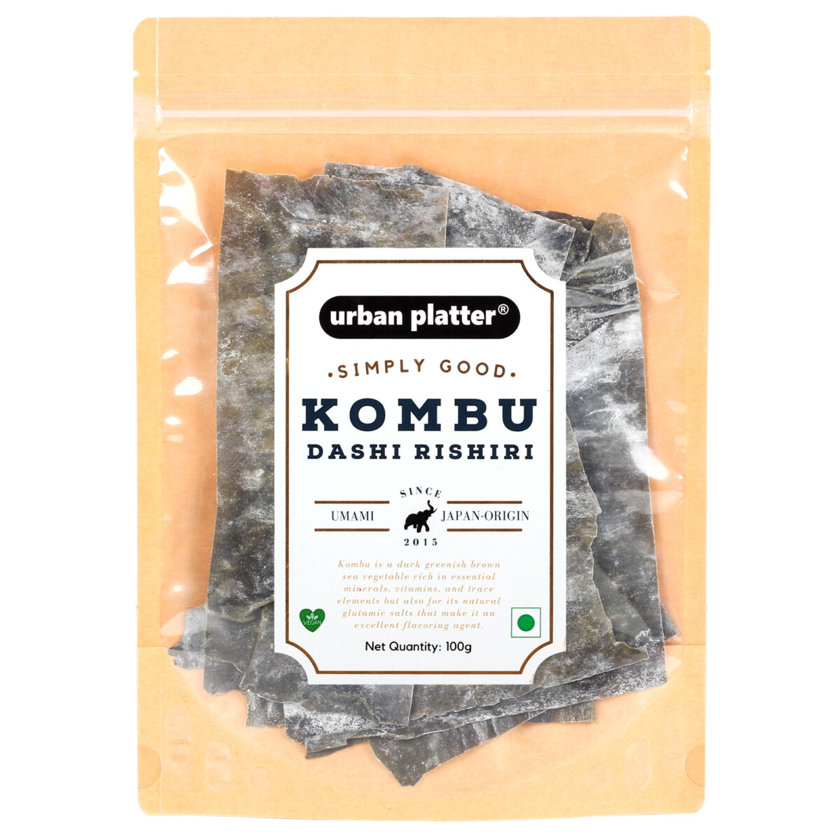 Urban Platter Dried Kombu Strips, 100g