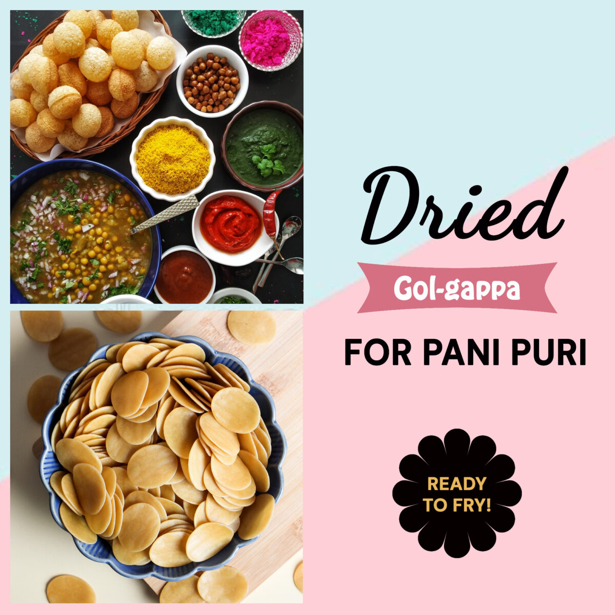 Urban Platter Ready-to-fry Dry Gol Gappa (Pani Puris)