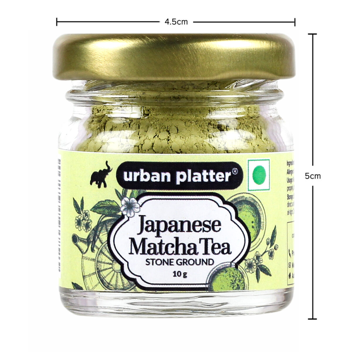 Urban Platter Japanese Matcha Green Tea, 10g [Culinary Grade | Superfood| Fine Stone Ground |High in Anti-oxidants]