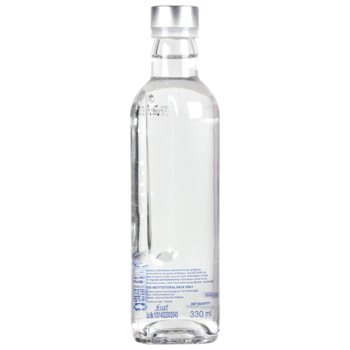 Veen Natural Mineral Still Water from the Himalayas, 330 ml (Bottled from a pristine spring in Bhutan | Premium Glass Bottle | Pure and Pristine Himalayan Water)