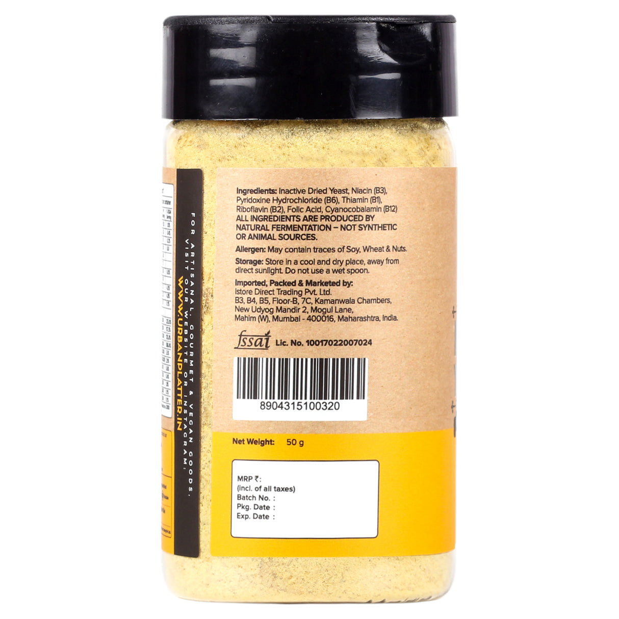 Urban Platter Nutritional Yeast Flakes, 50g (Rich in Vitamin B12, Gluten-Free, Perfectly Plant-Based Nutty and Cheesy Nooch, Savoury Seasoning)
