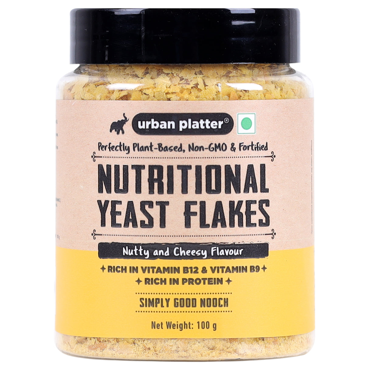 Urban Platter Nutritional Yeast Flakes, (Rich in Vitamin B12 | Gluten-Free | Perfectly Plant-Based Nutty and Cheesy Nooch | Savoury Seasoning)