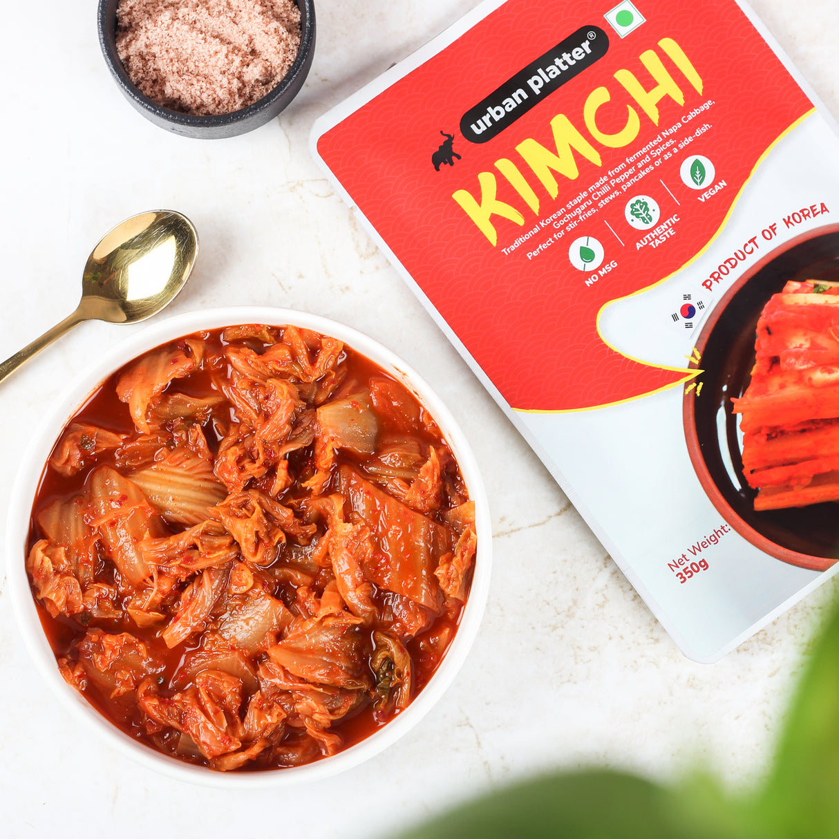 Urban Platter Korean Kimchi, 350g (Product of Korea, Staple Traditional Korean Recipe, Shelf-stable and Preservative-free)