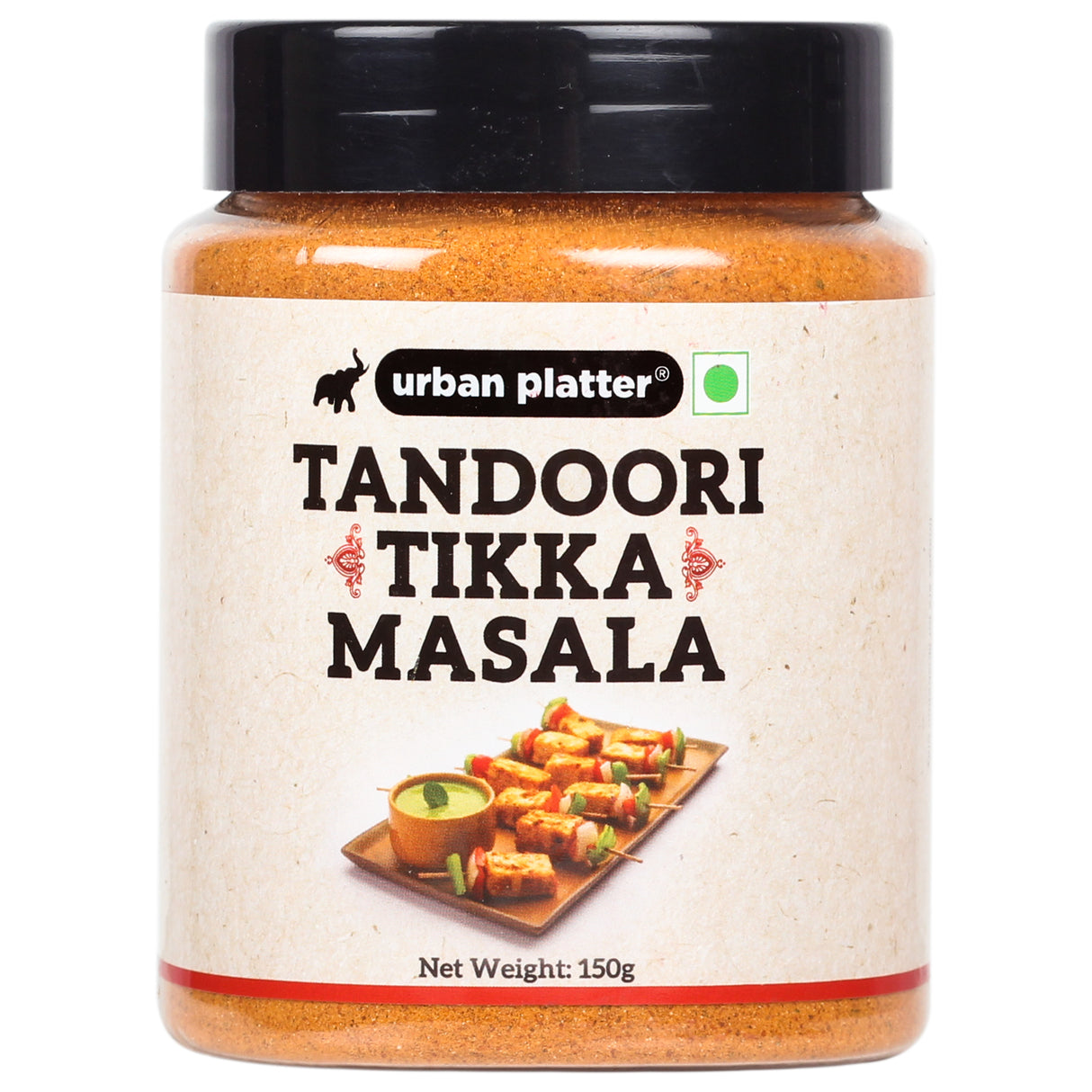 Urban Platter Tandoori Tikka Masala, 150g [Masala | Flavourful blend of spices | Sprinkle or add to your appetizers, gravies, veggies, fries] - front pack