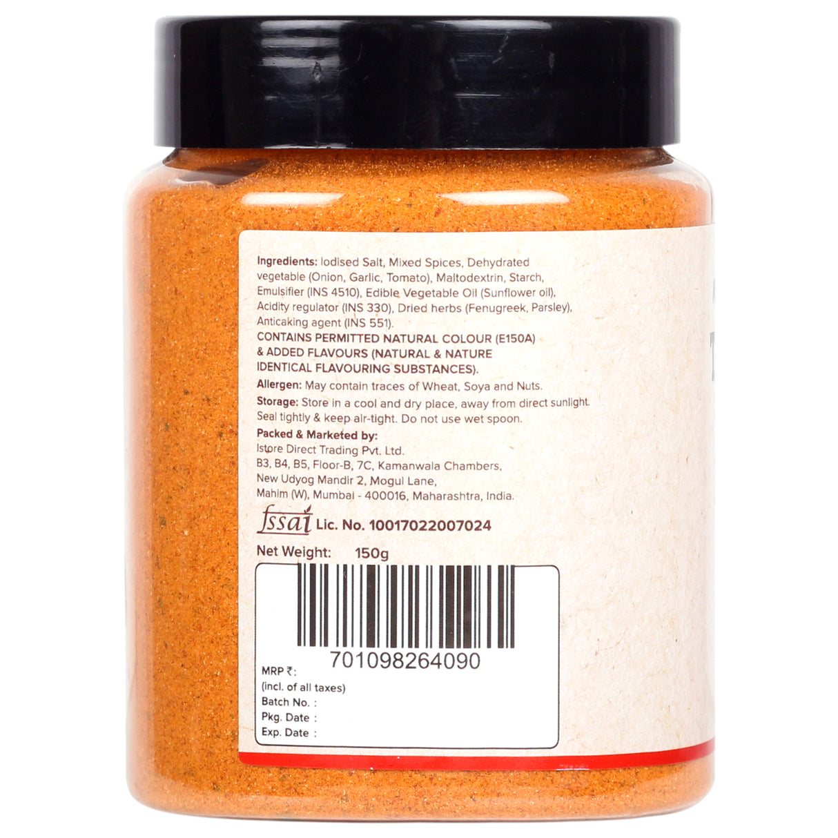 Urban Platter Tandoori Tikka Masala, 150g [Masala | Flavourful blend of spices | Sprinkle or add to your appetizers, gravies, veggies, fries]