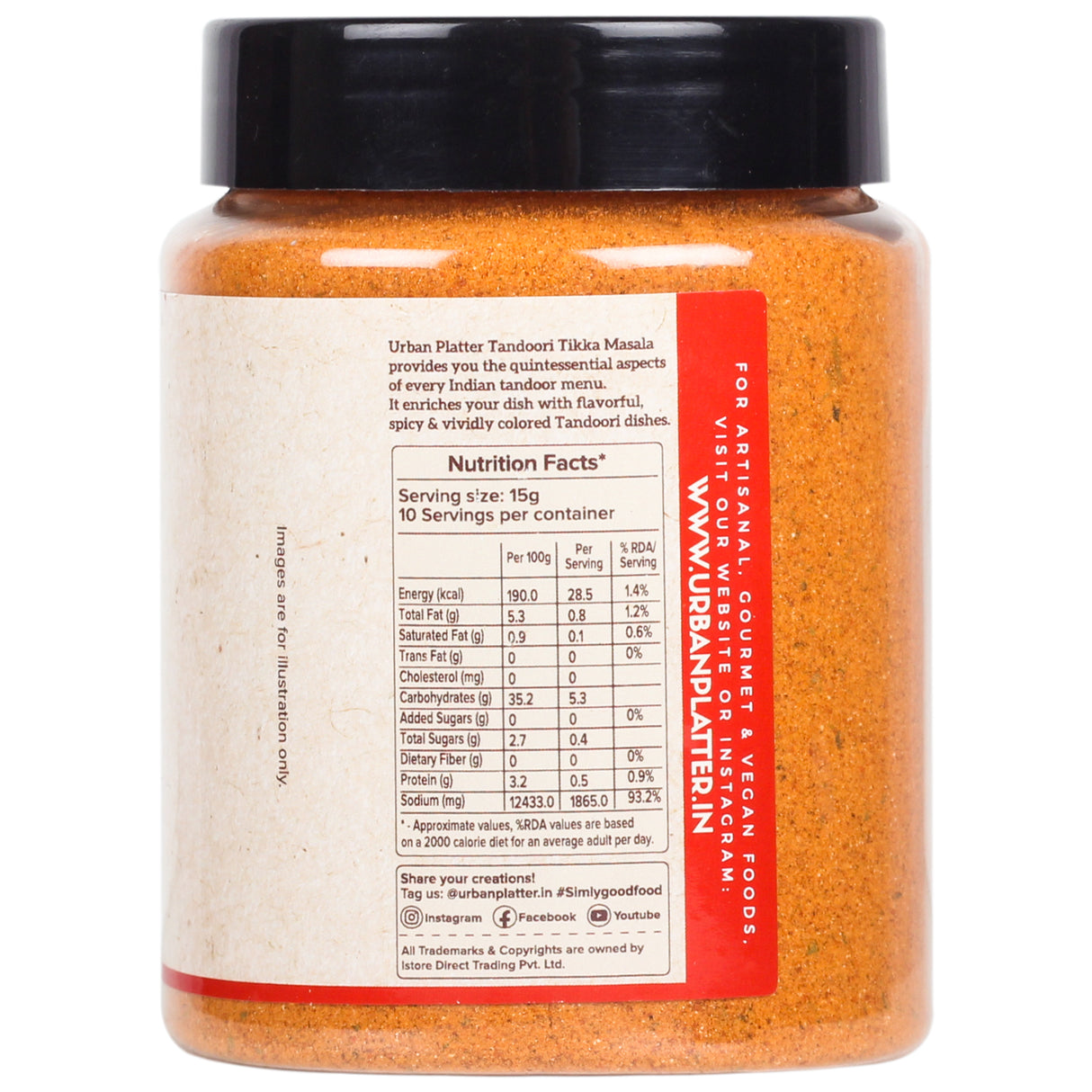 Urban Platter Tandoori Tikka Masala, 150g [Masala | Flavourful blend of spices | Sprinkle or add to your appetizers, gravies, veggies, fries] - product image 4