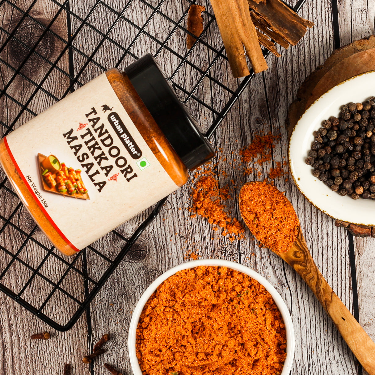 Urban Platter Tandoori Tikka Masala, 150g [Masala | Flavourful blend of spices | Sprinkle or add to your appetizers, gravies, veggies, fries] - product image 6