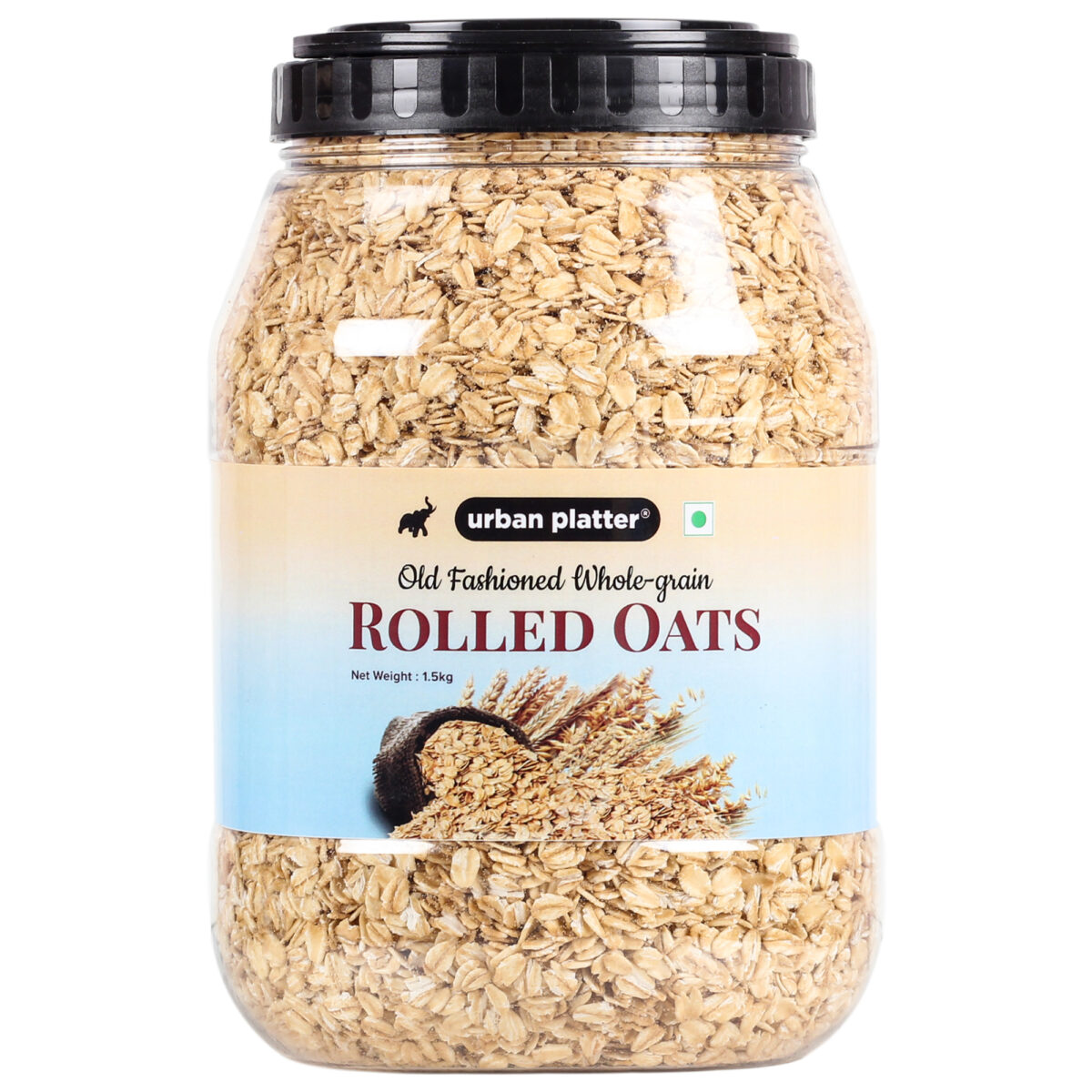 Urban Platter Rolled Oats, 1.5 Kg (High-fiber Breakfast Cereal / Use for Baking, Granola and Oatmeals / Rich in Beta Glucans)