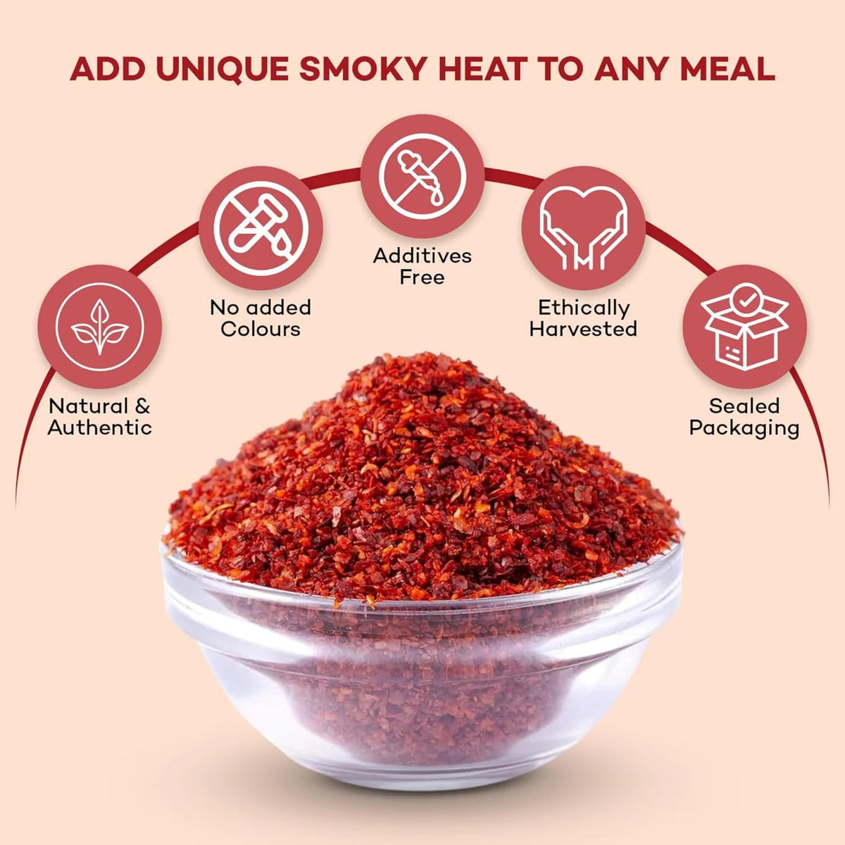 Korean Gochugaru Hot Pepper Powder, (Coarse ground Korean Dried Chilli Peppers | Smoky & Spicy | Use for Kimchi and other Korean Dishes)