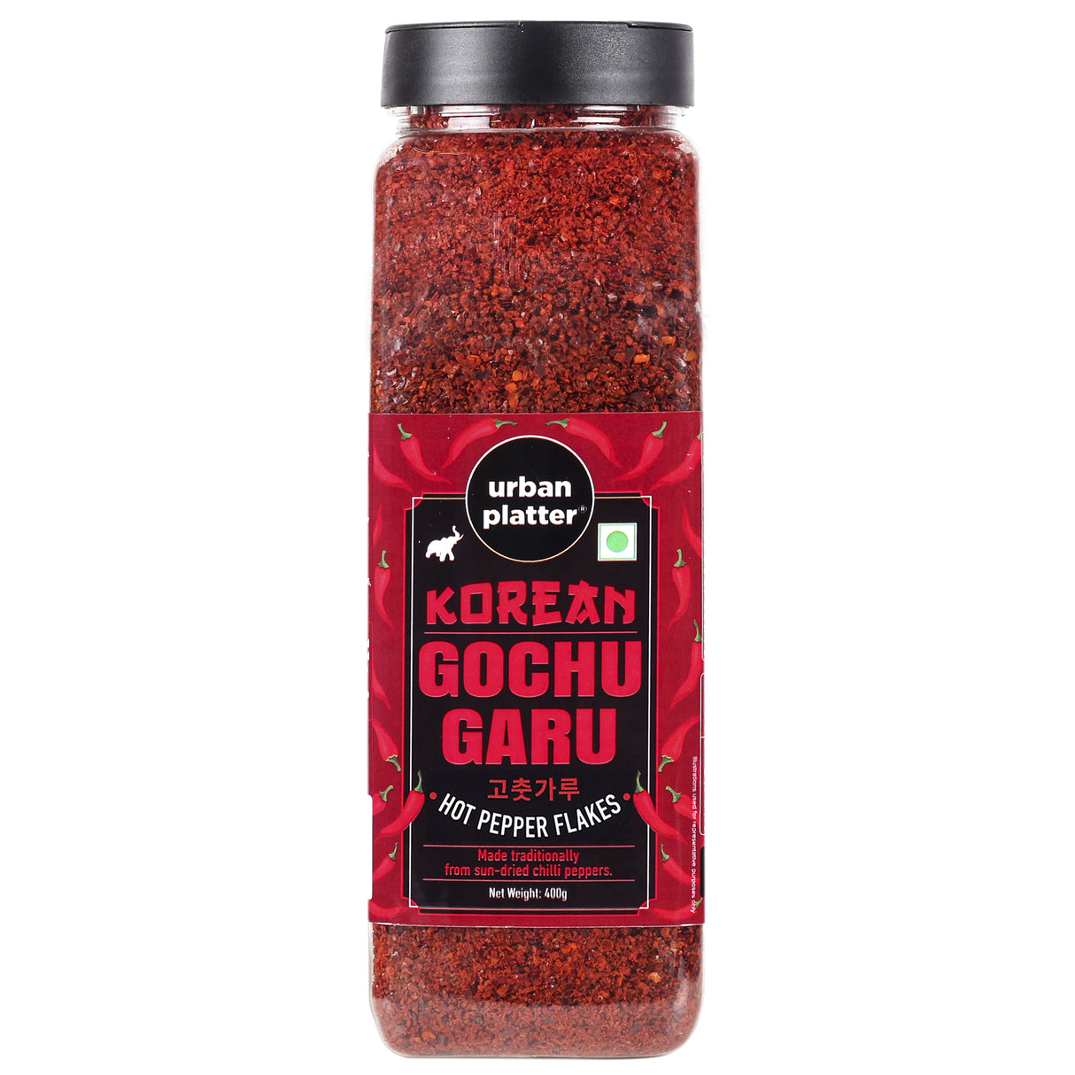 Urban Platter Korean Gochugaru Hot Pepper Powder, [Coarse ground Korean Dried Chilli Peppers | Smoky & Spicy | Use for Kimchi and other Korean Dishes]