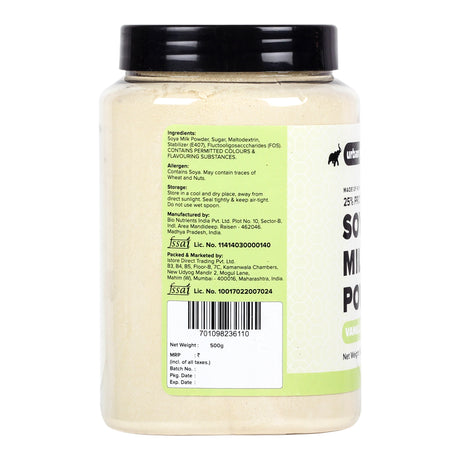 Vanilla Soya Milk Powder, 500g (Plant-Based / Milk Alternative, Non-GMO & 25% Protein)