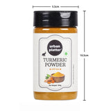 Urban Platter Turmeric (Haldi) Powder Shaker Jar, 100g / 3.5oz [Premium Quality]