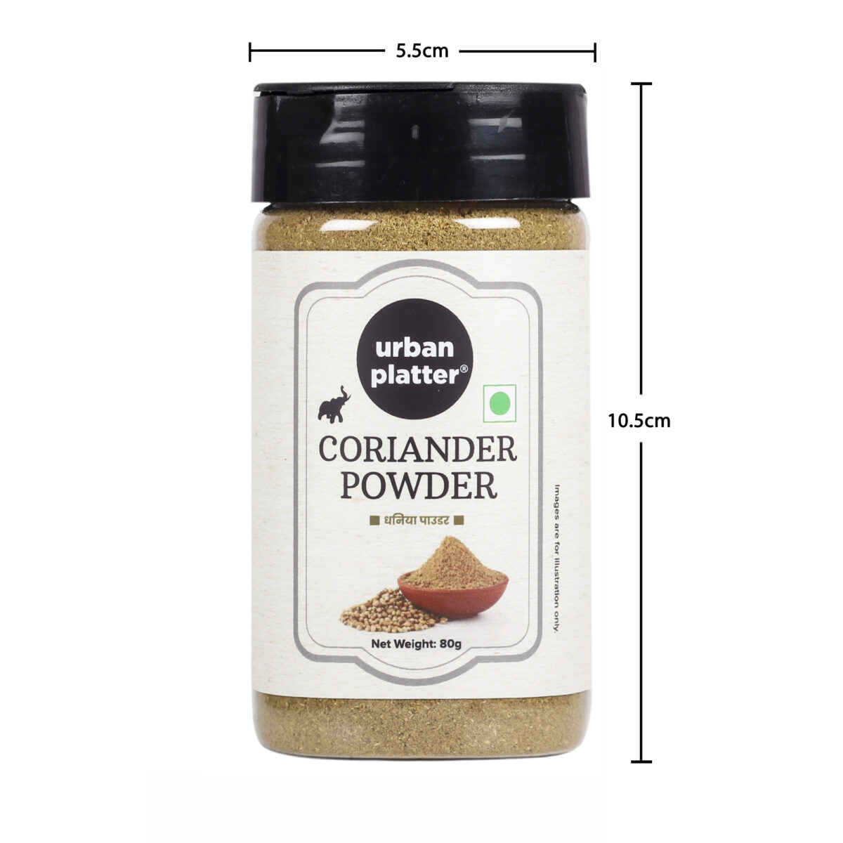 Urban Platter Coriander Seed (Dhania) Powder, 80g [Premium Quality Dhania Powder]