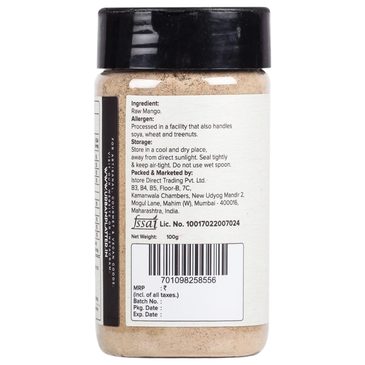 Urban Platter Amchur Powder, 100g (Dehydrated Raw Mango Powder)