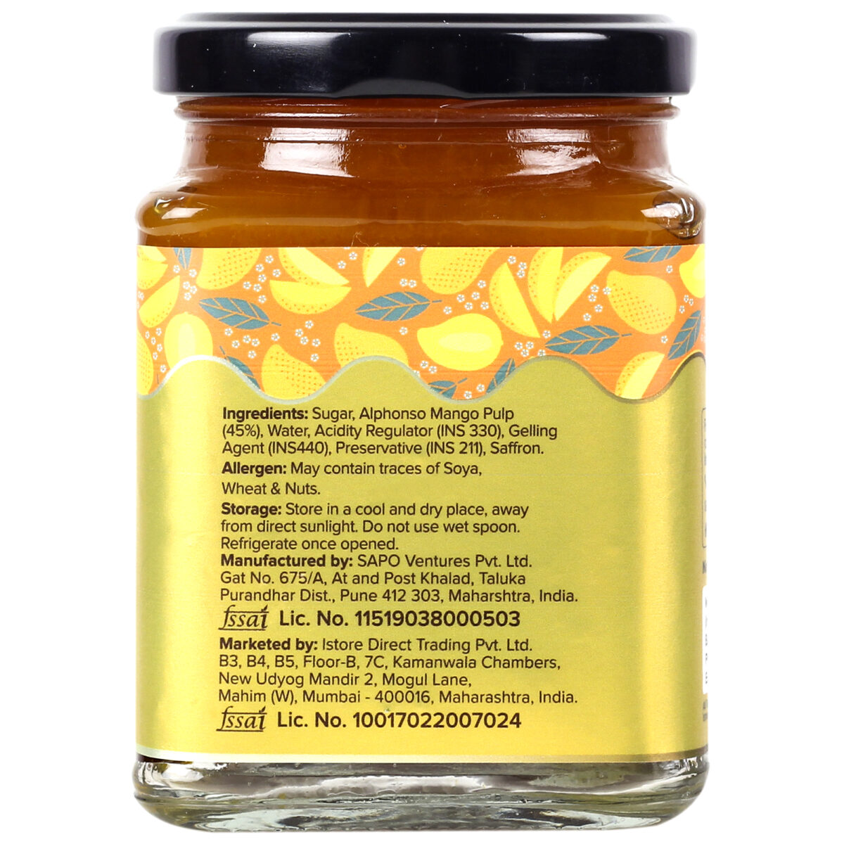 Urban Platter Alphonso Mango Conserve, 330g (Gourmet Spread, Jam, Preserve)