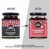 Urban Platter Strawberry Conserve, 330g (Gourmet Spread, Jam, Preserve)