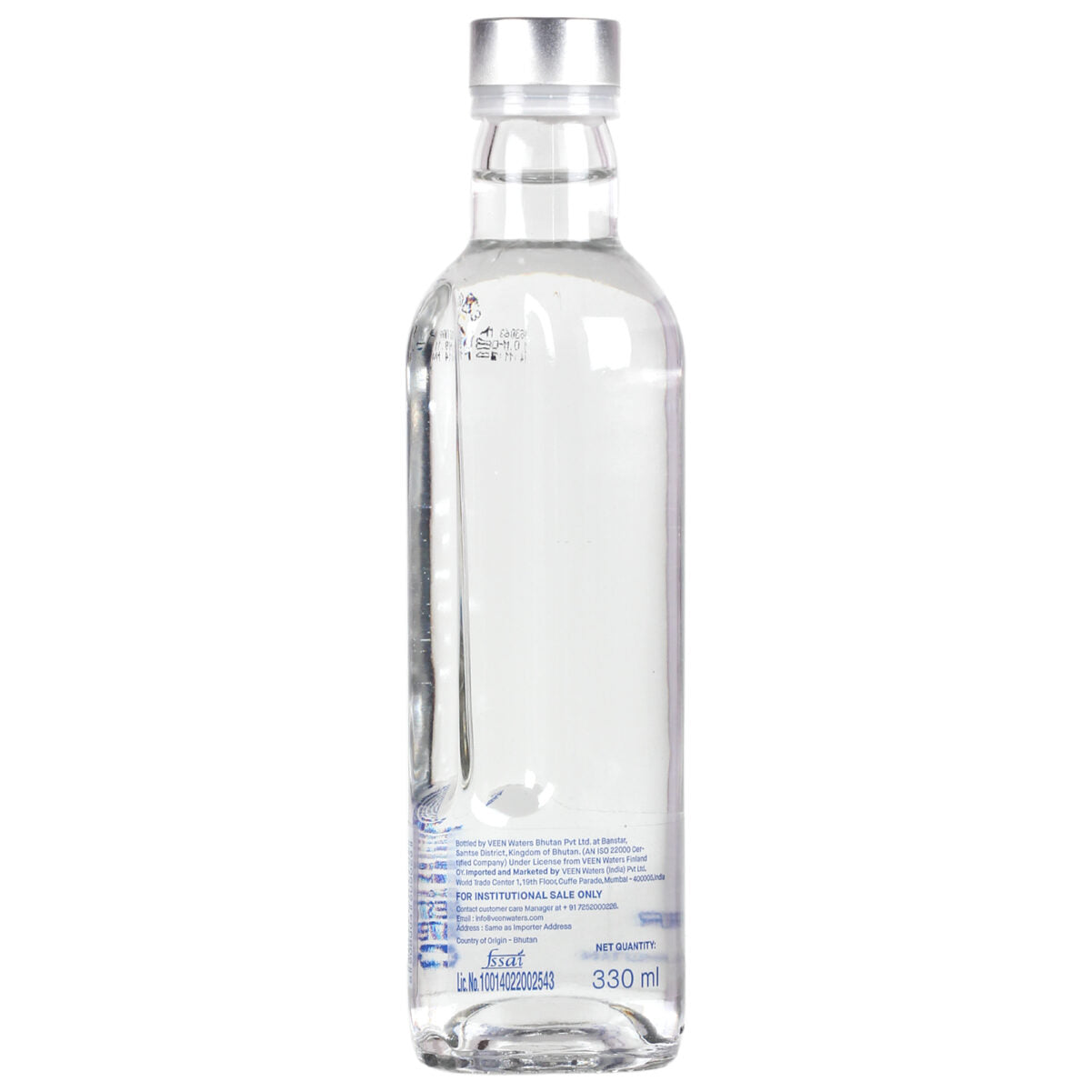 Veen Natural Mineral Still Water from the Himalayas, 330 ml (Pack of 6, Bottled from a pristine spring in Bhutan | Premium Glass Bottle | Pure and Pristine Himalayan Water)