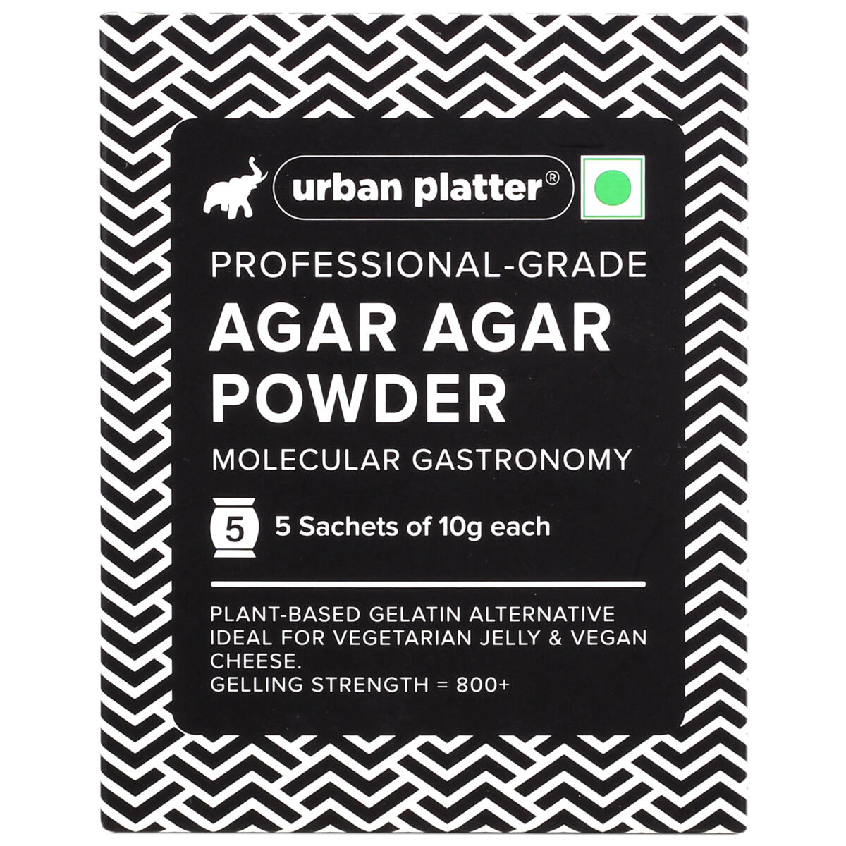 Urban Platter Agar Agar Powder, (Superior Gelling Strength | Plant-Based Gelatin Alternative | Jellies, Desserts, Molecular Gastronomy)