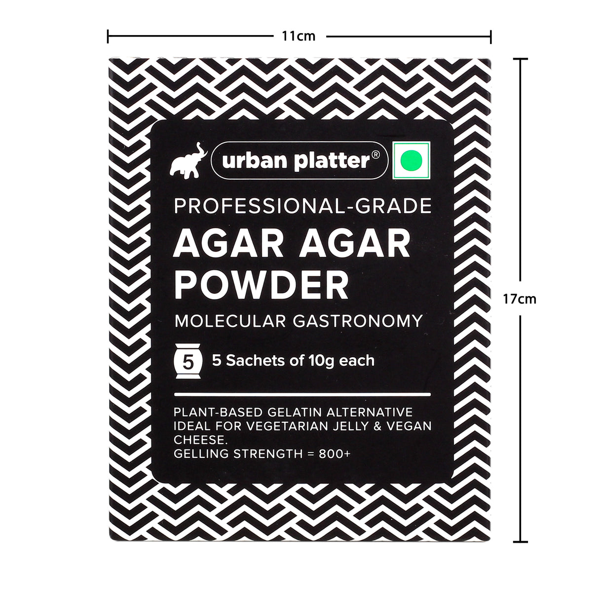 Urban Platter Agar Agar Powder, (Superior Gelling Strength | Plant-Based Gelatin Alternative | Jellies, Desserts, Molecular Gastronomy)