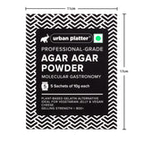 Urban Platter Agar Agar Powder, (Superior Gelling Strength | Plant-Based Gelatin Alternative | Jellies, Desserts, Molecular Gastronomy)