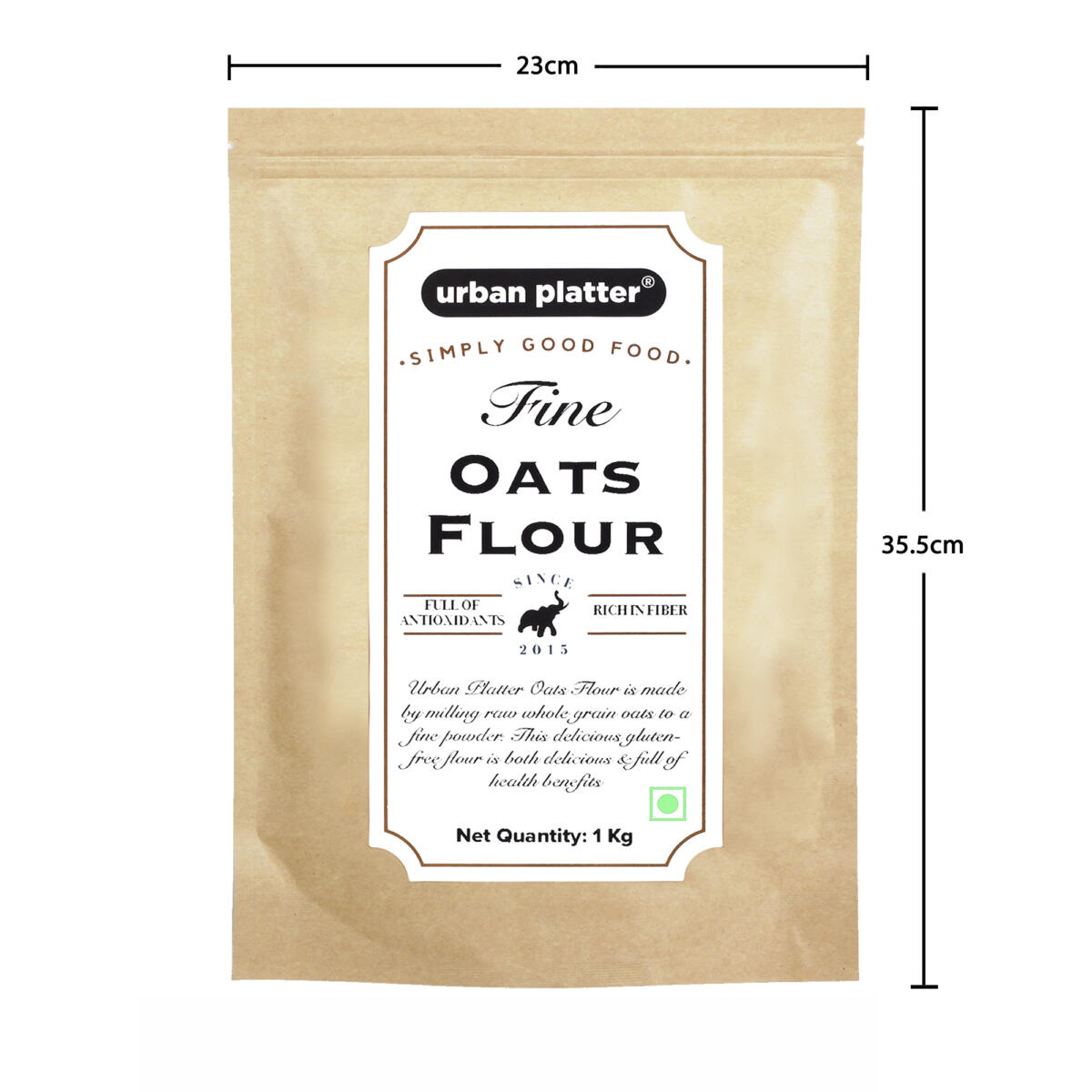 Urban Platter Fine Oats Flour, 1kg