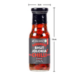Urban Platter Assamese Bhut Jolokia Whole Chilli Peppers in Vinegar, 180g (Delicious and Fiery Bhoot Jolokia Naga Ghost Chilli Peppers from Assam, Great for Hot Sauces)