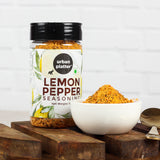 Urban Platter Lemon Pepper Seasoning Mix Shaker Jar (Sprinkle on veggies, salads and anything of the grill | Flavour Enhancer)