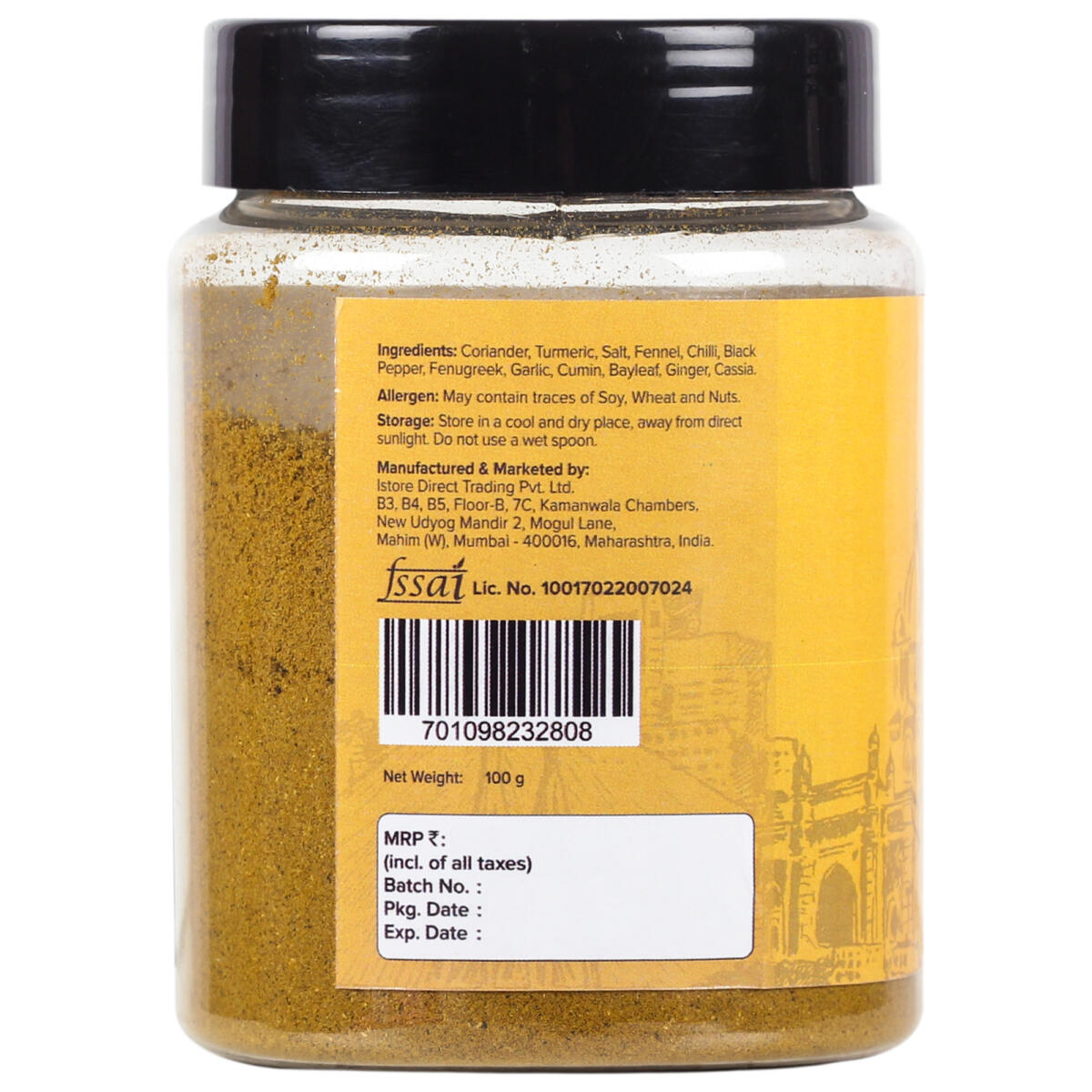 Urban Platter Bombay Curry Powder, 100g [All Natural & Exceptional Quality]