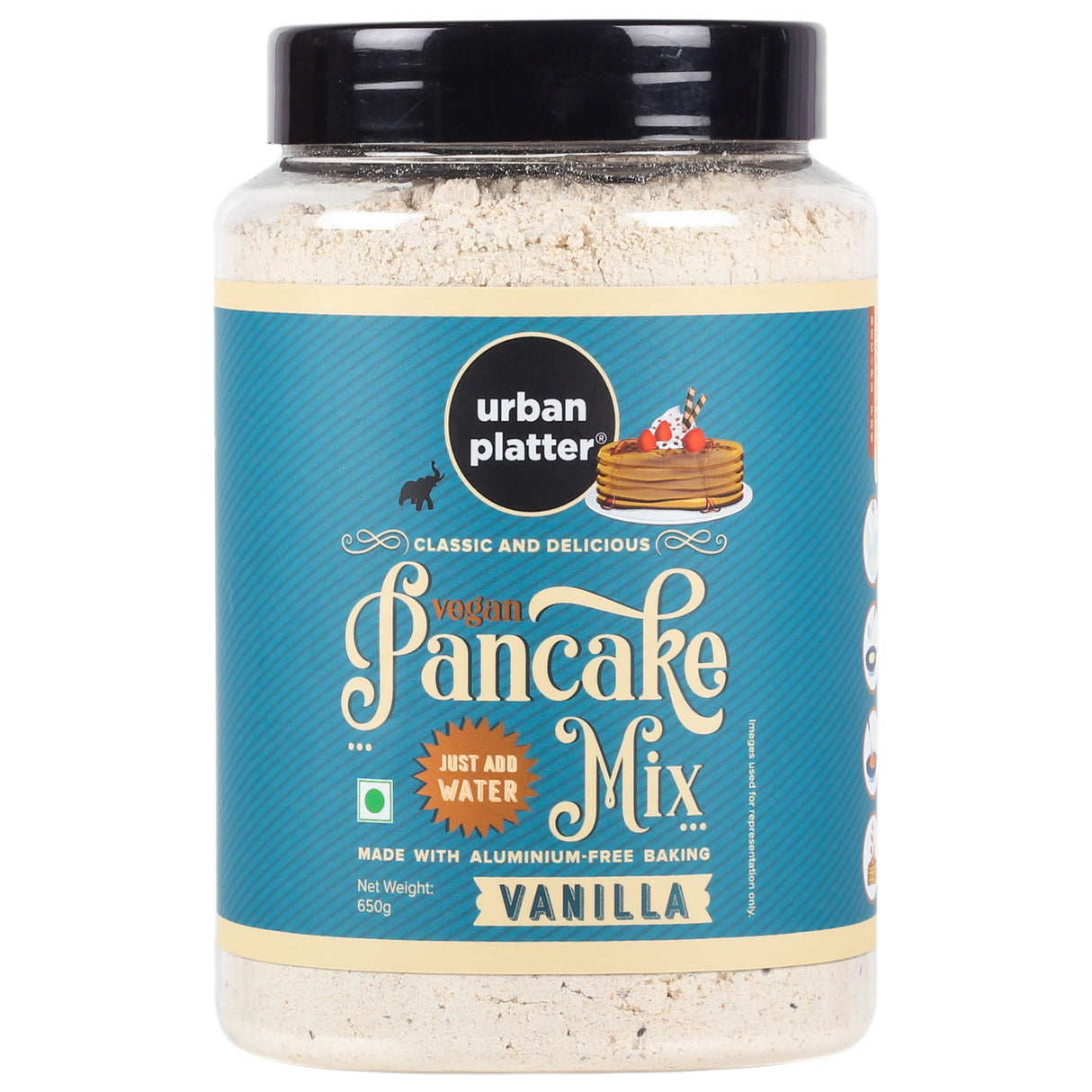 Urban Platter Millet Vanilla Pancake Mix, 650g (Wheat-free | Breakfast Essential | Just Add Water)