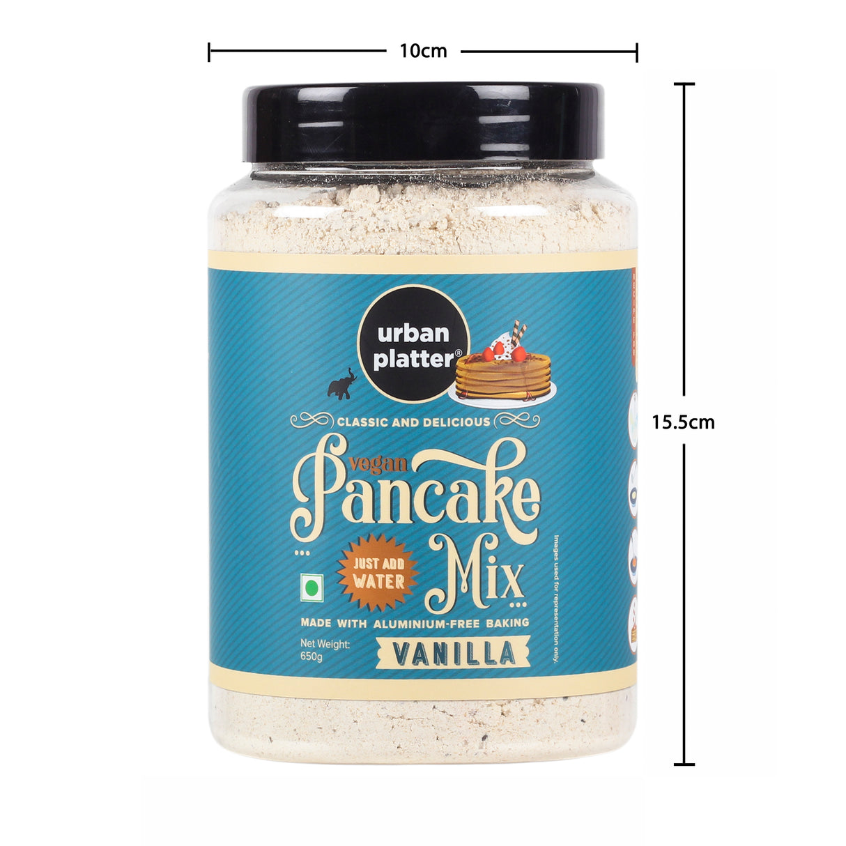 Urban Platter Millet Vanilla Pancake Mix, 650g (Wheat-free | Breakfast Essential | Just Add Water)