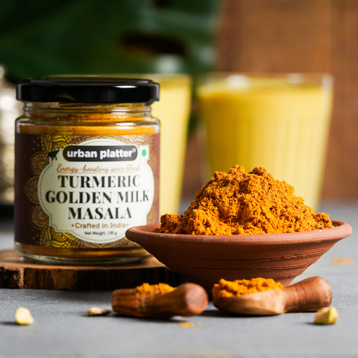 Urban Platter Turmeric Golden Milk Masala, 100g [All Natural & Immunizing Spice Blend for Turmeric Latte]