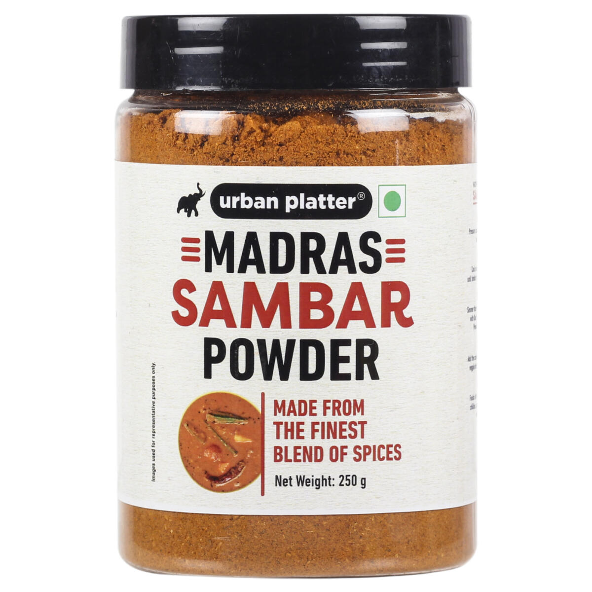 Urban Platter Madras Sambar Powder, 250g [All Natural and Traditional Recipe]