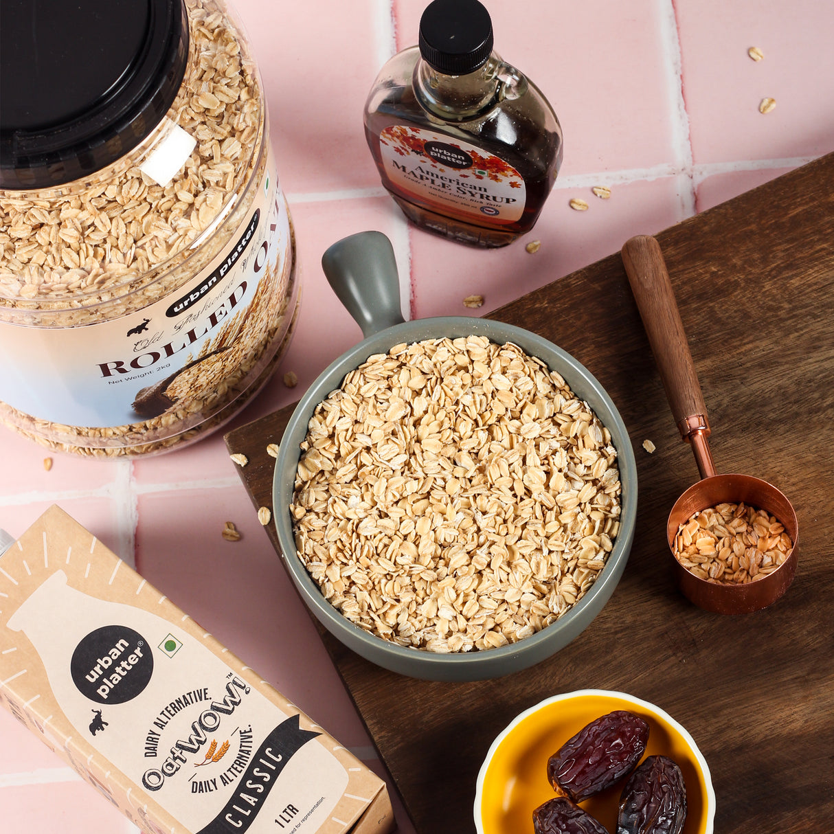 Urban Platter Rolled Oats, (100% Whole Grain | High-fibre | High-Protein)