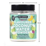 Urban Platter Tropical Flavoured Coconut Water Powder, 200g (Hydrating and Refreshing Drink Powder I No added color, flavor and preservatives | Just add water | Makes 20 glasses)