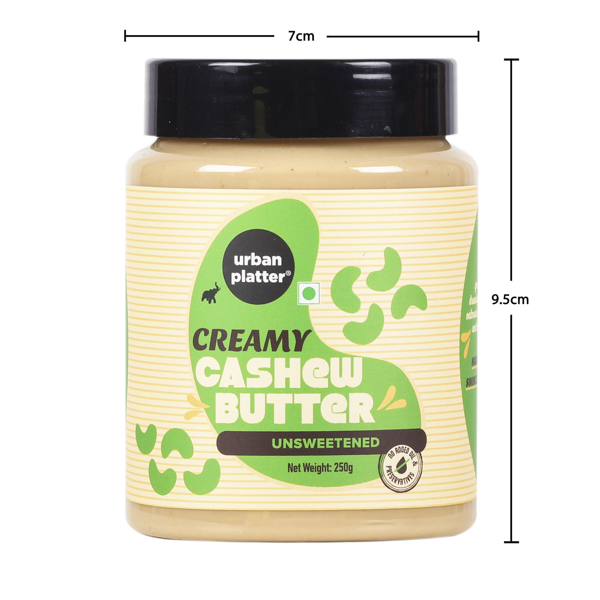 Urban Platter Cashew Butter, 250g [All Natural, No Hydrogenated oil, No preservatives]