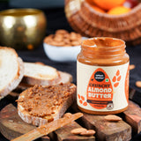 Urban Platter Crunchy Almond Butter, 250g (Made with 100% roasted California almonds along with crunchy bits, Unsweetened, Perfect for breads, smoothies, cupcakes, etc)