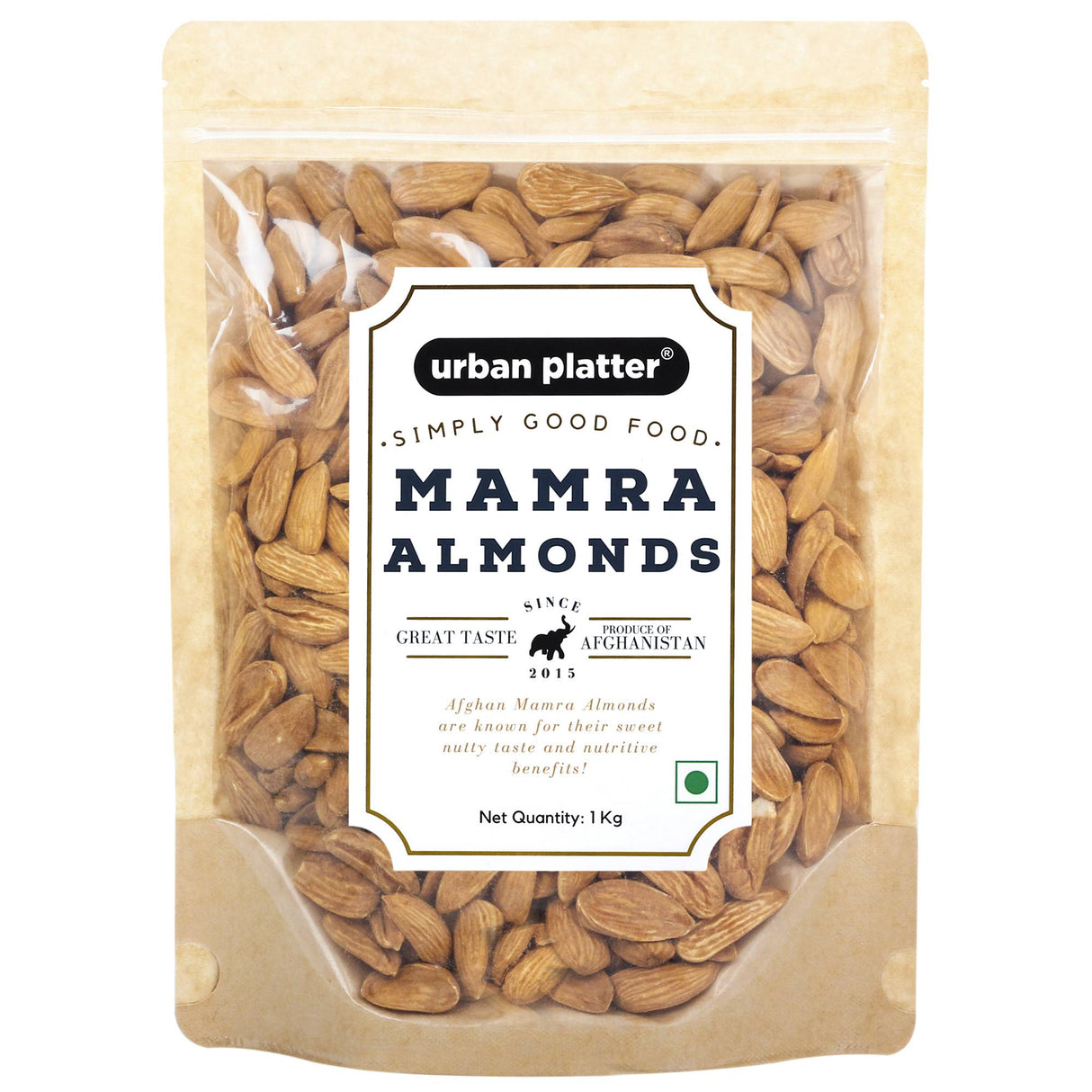 Urban Platter Mamra Almonds, 1Kg