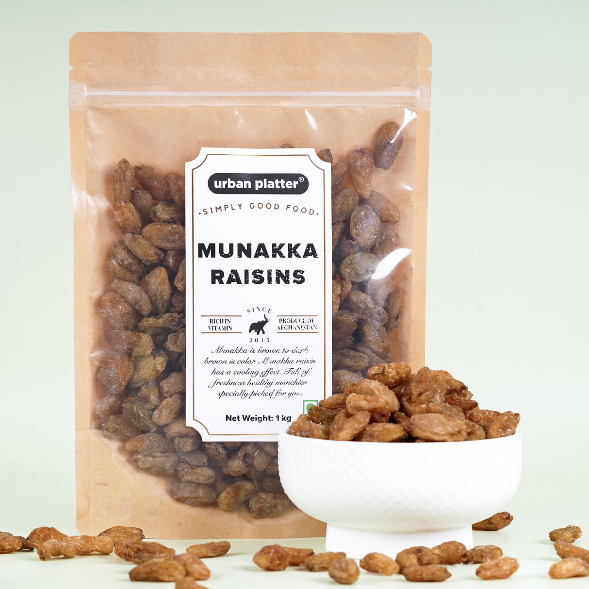 Urban Platter Premium Munakka Raisins, (Garnish or Add to Fruit Salads, Oatmeals, Mueslis, Trail Mixes, Ice creams, Baked Goods, Kheer & Ladoos)