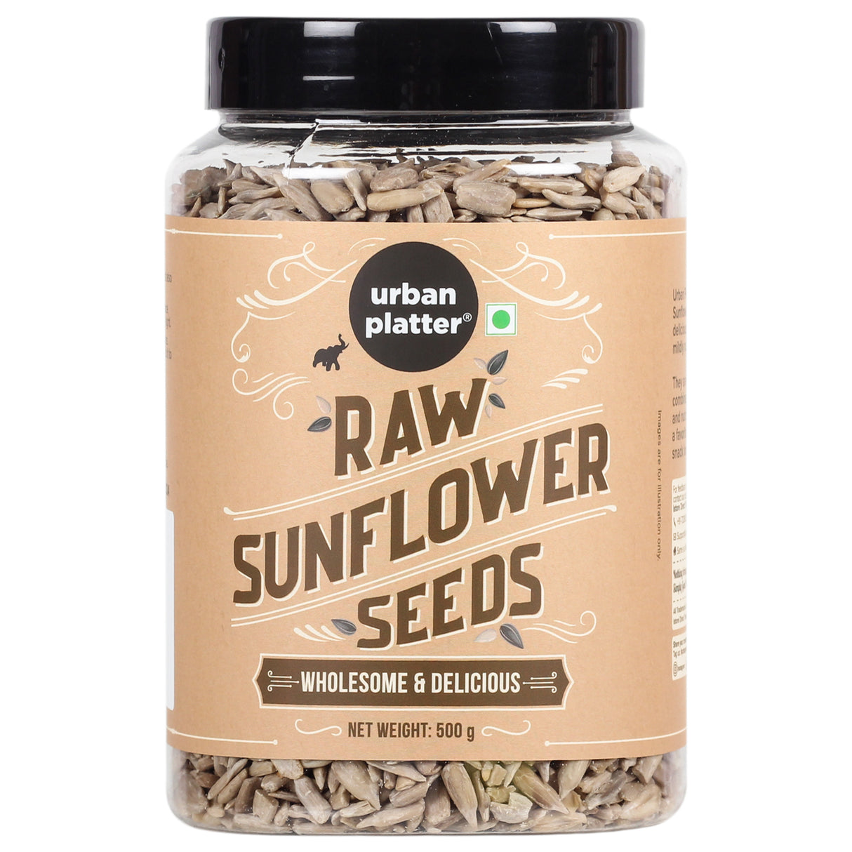 Urban Platter Raw Sunflower Seeds, 500g (Use in Salads, Trail Mixes, Baked Goods, Granola Bars, Desserts | Source of Protein & Fibre | Keto Diet Friendly | Immunity Booster | Pepitas Seed | Healthy Superfood Snack)