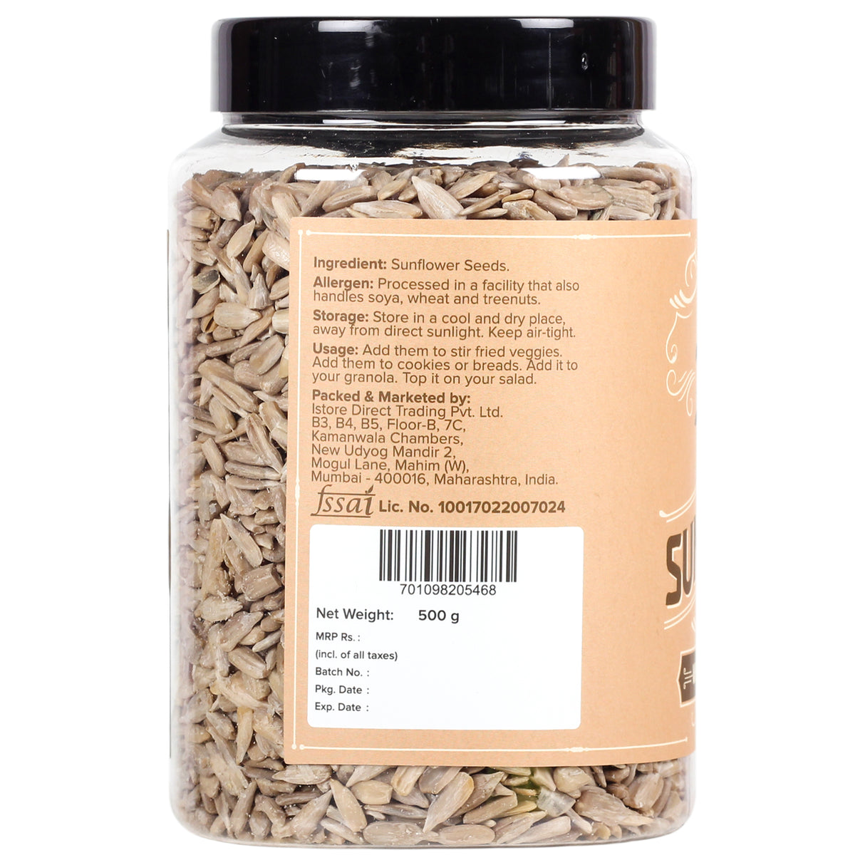 Urban Platter Raw Sunflower Seeds, 500g (Use in Salads, Trail Mixes, Baked Goods, Granola Bars, Desserts | Source of Protein & Fibre | Keto Diet Friendly | Immunity Booster | Pepitas Seed | Healthy Superfood Snack)