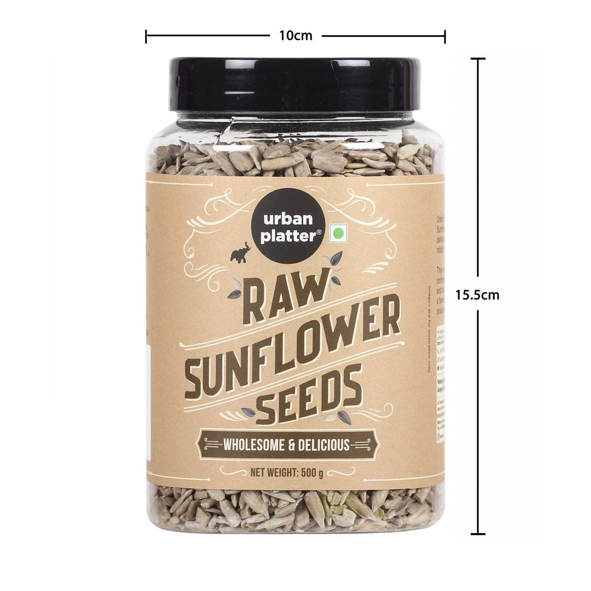 Urban Platter Raw Sunflower Seeds, 500g (Use in Salads, Trail Mixes, Baked Goods, Granola Bars, Desserts | Source of Protein & Fibre | Keto Diet Friendly | Immunity Booster | Pepitas Seed | Healthy Superfood Snack)