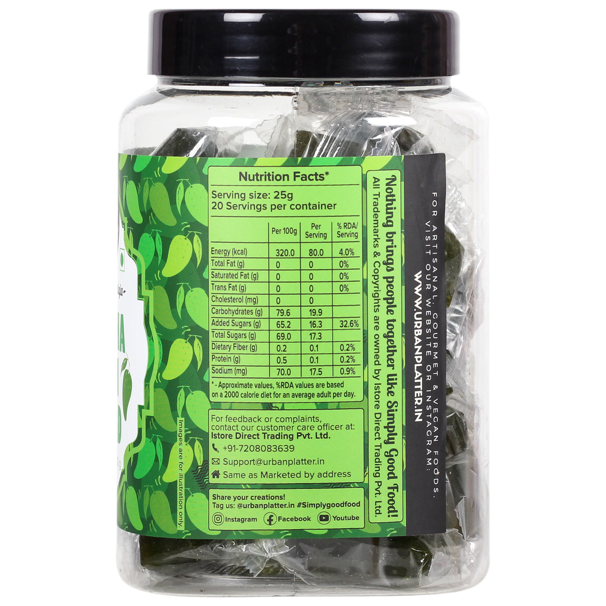 Urban Platter Kachha Aam Papad (Keri), 500g