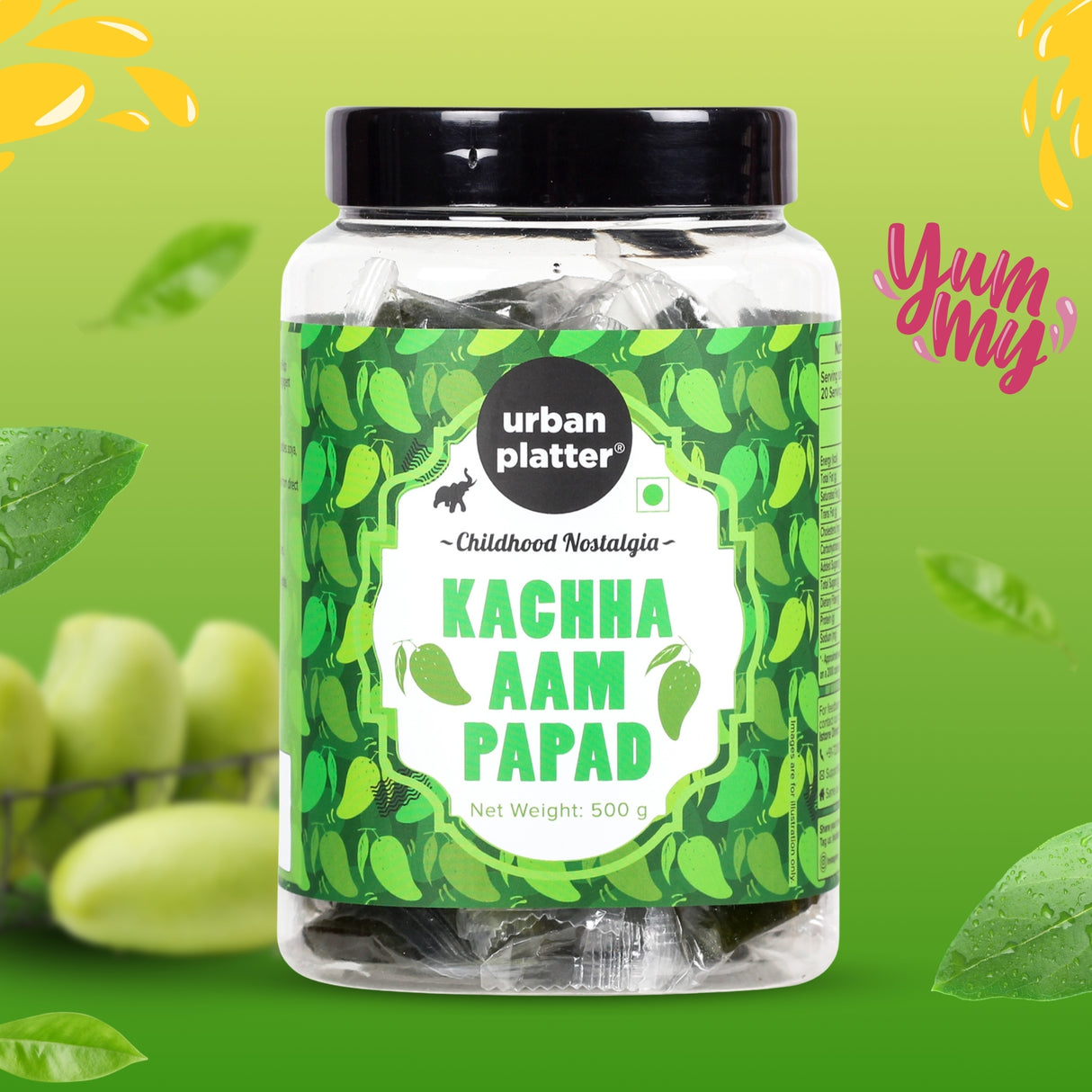 Urban Platter Kachha Aam Papad (Keri), 500g