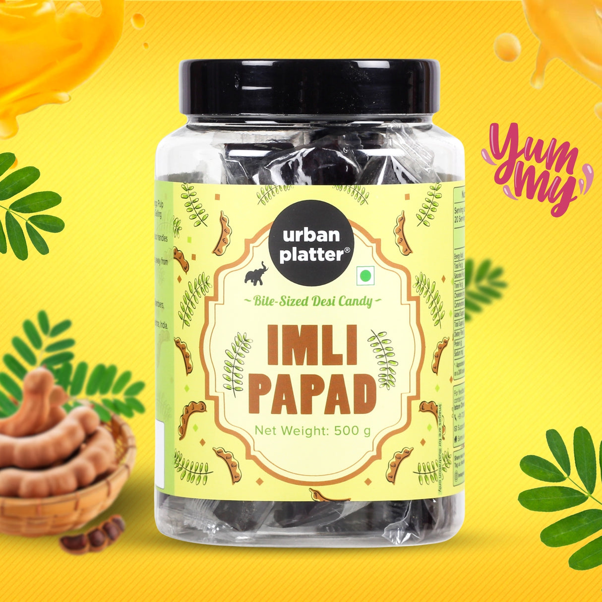 Urban Platter Imli (Tamarind) Papad, 500g