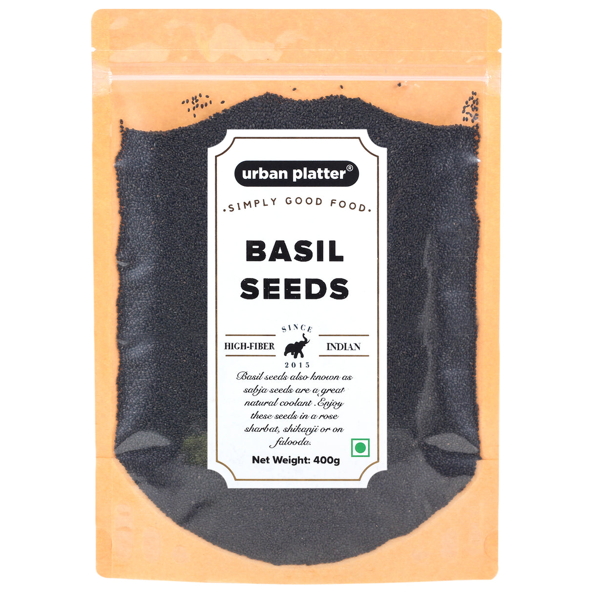 Urban Platter Basil Seeds (Sabja), 400g