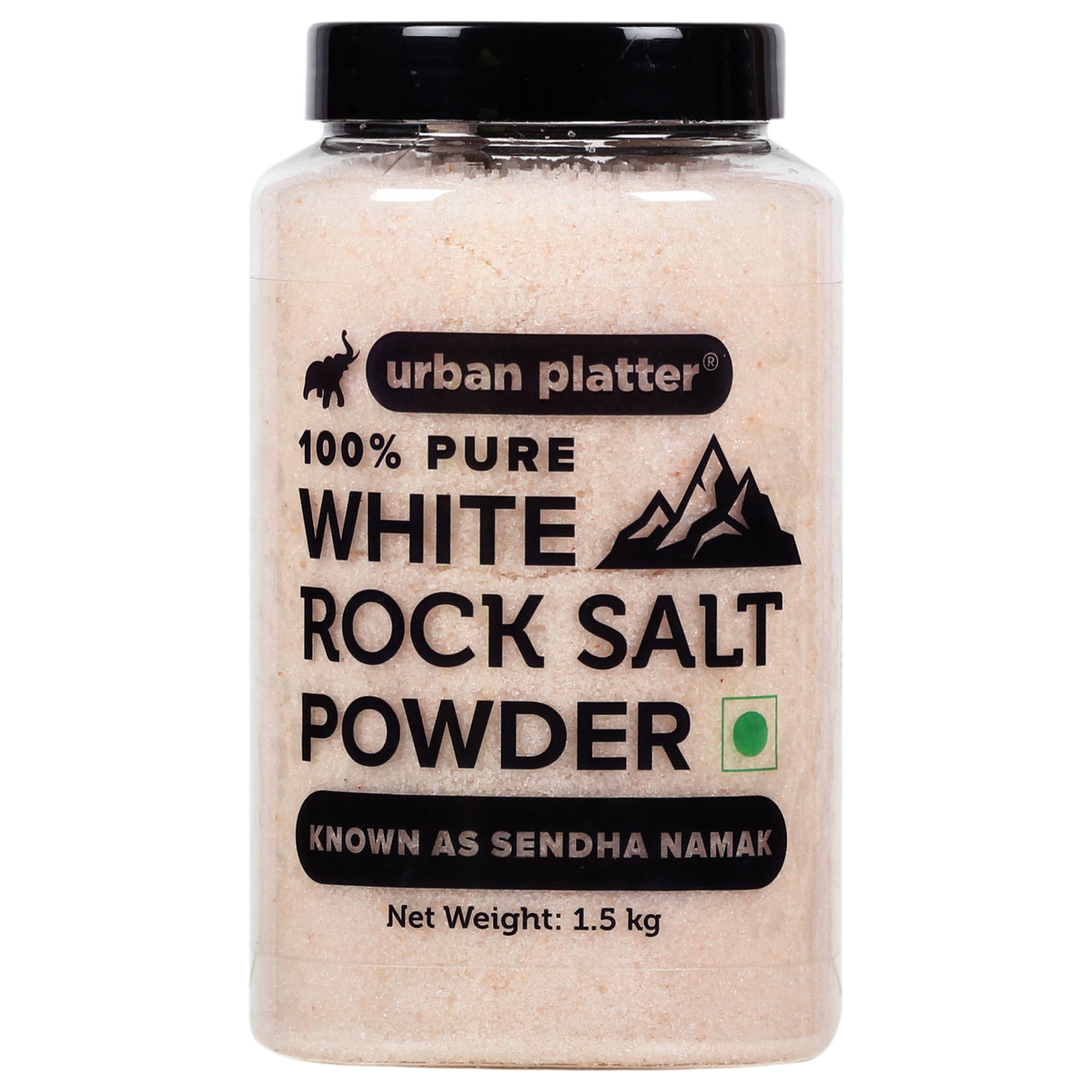 Urban Platter White Rock Salt Powder, 1.5Kg [All Natural & 100% Pure Sendha Namak]