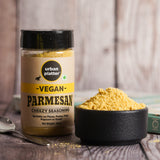 Urban Platter Parmesan Cheese Shaker Jar, 100g [Plant-Based, Cheesy Seasoning, Dairy-Free, Not Milk Cheese]