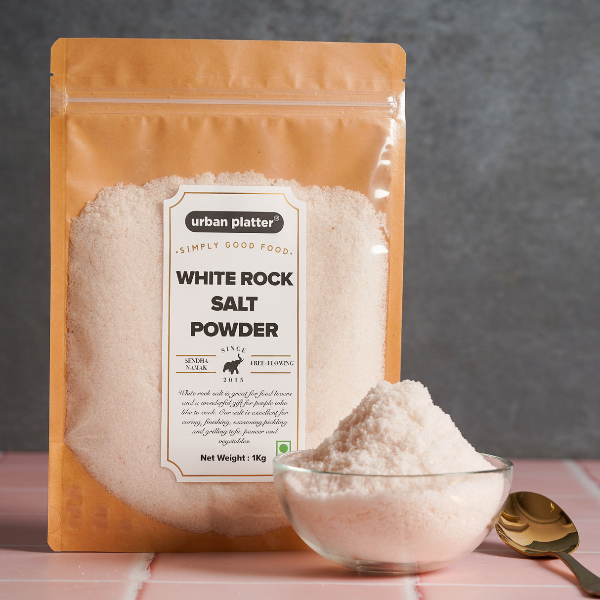 Urban Platter Himalaya White Rock Salt Powder (Sendha Namak), 1kg